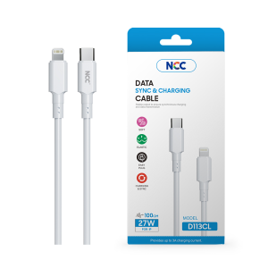 NCC Lightning to USB-C Charging & Data Cable - 27W 1m